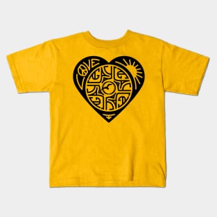 GAYLA Heart Dark Kids T-Shirt